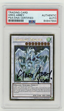 PSA Signed Greg Abbey Yugioh Stardust Dragon PGLD-EN076 Gold Rare 1st Edition