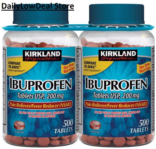 2 PACK - Kirkland Signature Ibuprofen 200 mg. 500 Tabs (Total 1000) - Picture 8 of 17