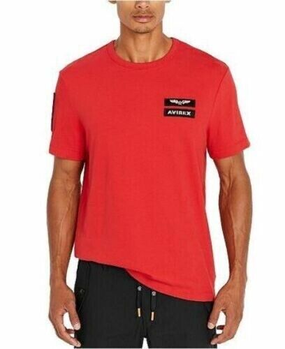 AVIREX Salvage rot Patch Logo Rundhalsausschnitt T-Shirt NEU mit Etikett Größe Large L - Bild 5 von 13
