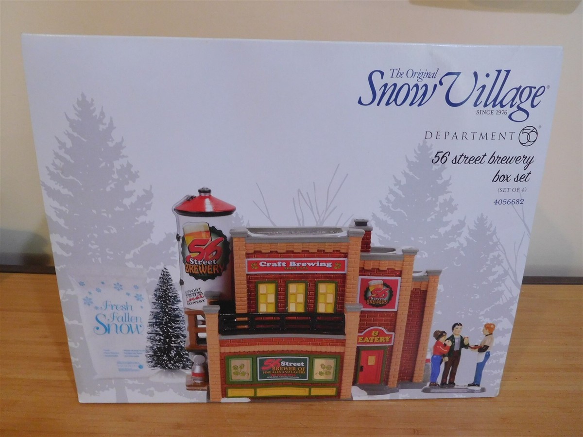 Dept 56 Snow Village - 56 Street Brewery Box Set - #4056682 - NIB