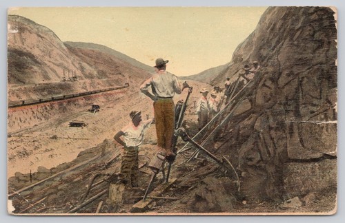 AK Arbeiter Panamakanal Panama - Bild 1 von 2