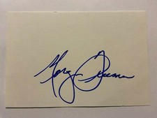 Morgan Freeman Signed  Cut / Index Card - Auto - *Beckett BAS Pre-Certified*