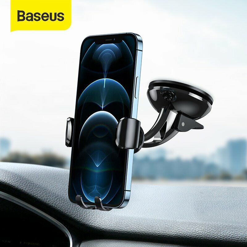 Baseus Auto Handy Halterung KFZ Navi Smartphone Halter Saugnapf Universal Clamp