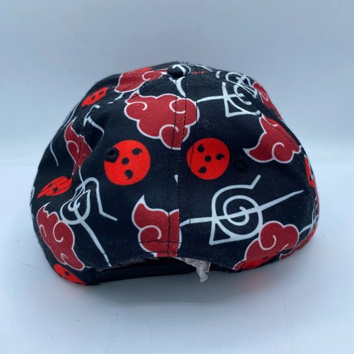 Naruto Uchiha Itachi Akatsuki Clouds All Over Curved Bill Snapback Hat - Picture 3 of 6