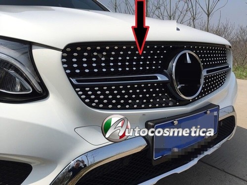 GRIGLIA CALANDRA ANTERIORE CROMO PER MERCEDES GLC X253 15-18 AMG LOOK - Foto 4 di 7