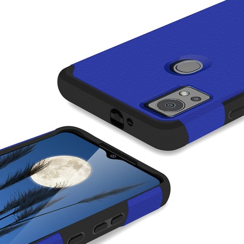Funda rígida híbrida para teléfono Cricket Icon 5/AT&T Motivate 4 + vidrio templado - Imagen 27 de 77