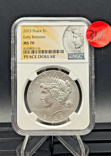 2023 Peace Dollar 🕊️ MS70 Early Release – NGC Certified $1 Silver Coin 🇺🇸