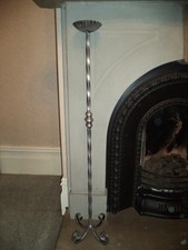 Hand made wrought iron candle holder stick. Various sizes/colours. 