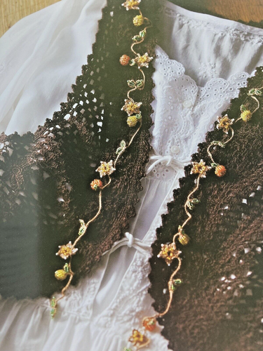 Beaded Edge 2 Book Crochet Edgings Trims Midori Nishida Scarf Purse Clothes - Picture 7 of 9