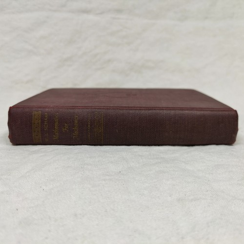 Mathematics for Mechanics 1942 Vtg 1st Edition 500 Diagrams William L Schaaf HC - Picture 10 of 24