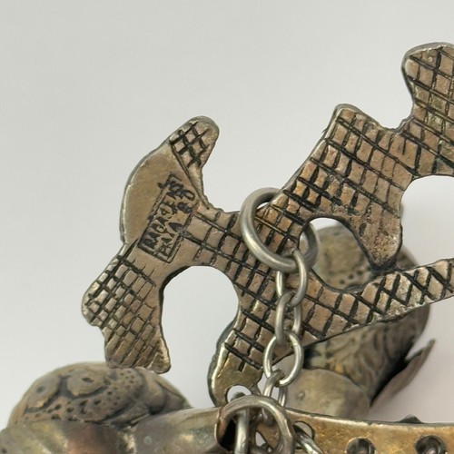 Vintage Ragastens Silver Penca de Balangandan Brazilian Slave 10 Charms Large - Picture 18 of 22