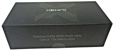 Xenvo Pro Lens Kit TruView 0.45x Wide Angle Lens Clarus 15x Macro Lens