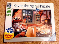 Ravensburger Cozy Retreat 500pcs Large Format Piece Jigsaw Puzzle Sealed New