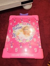 1991 Vintage Pink, And Purple Barbie Deluxe Doll Trunk