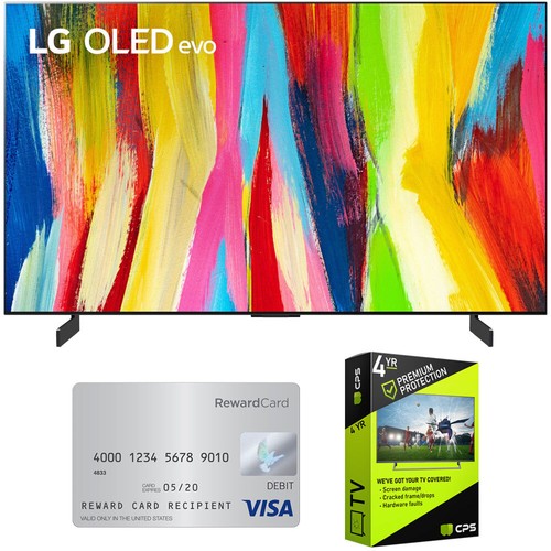 LG OLED42C2PUA 42" HDR 4K OLED TV (2022) Bundle with $50 Visa Card - Picture 2 of 12