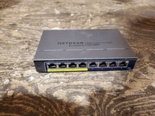 NETGEAR ProSAFE GS108PE 8-Port Gigabit Ethernet Plus - used