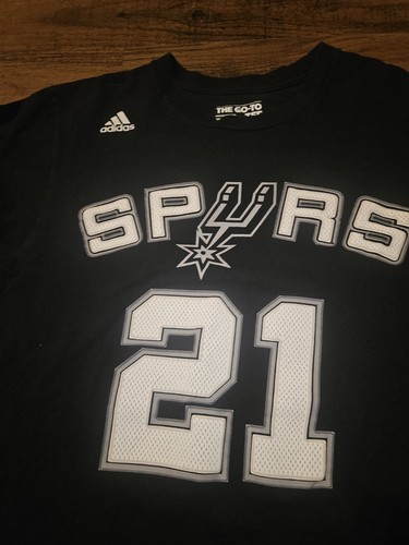 Adidas San Antonio Spurs Tim Duncan Jersey Shirt Size Medium Youth - Picture 2 of 5
