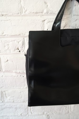 Lamarthe Black Patent Leather Shoulder Laptop Bag Stylish Office Handbag 15x11 - Picture 16 of 19