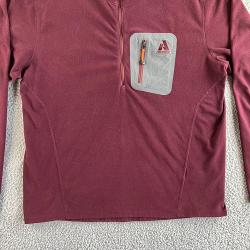 Eddie Bauer Sweater Mens Large Red First Ascent Fleece Pullover 1/2 Zip Outdoor - Picture 8 of 20