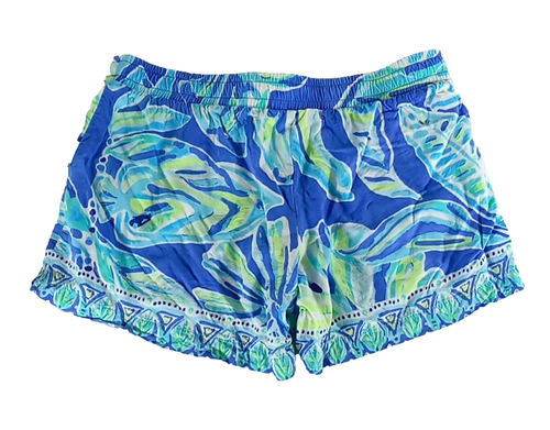 Lilly Pulitzer Shorts Womens Medium Multicolor Floral Drawstring Colorful Preppy - Picture 5 of 8