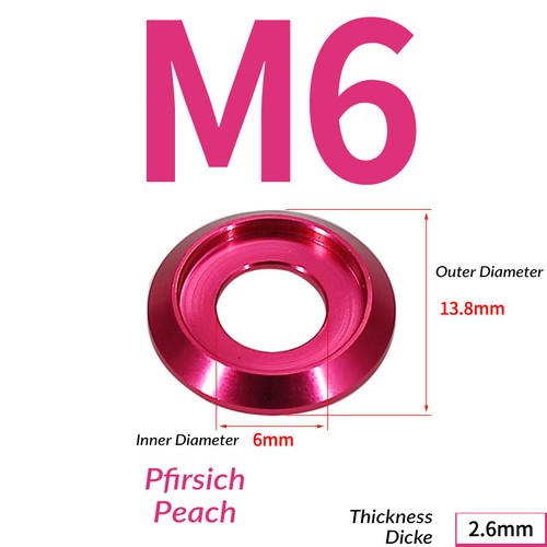 M2 - M8 Anodized Aluminum Alloy Washers for Button Pan Head Bolt Gasket Colorful - Picture 27 of 84