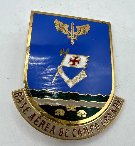 Brasilien Brasil Air Force Base Aerea De Campo Grande Uniform Pin 3" - Bild 1 von 5