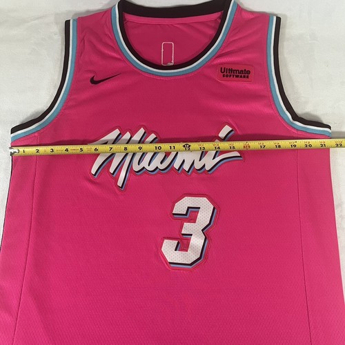 Maglia Nike Miami Heat Dwayne Wade Swingman Sunset Vice City Edition NBA taglia 50 - Foto 6 di 23
