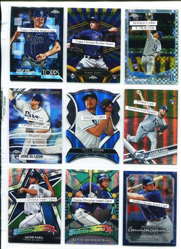 Rays, Arozarena, Franco, Lowe, Snell, Jennings, Crawford, Rookie 216 Card Lot #A - Picture 2 of 24