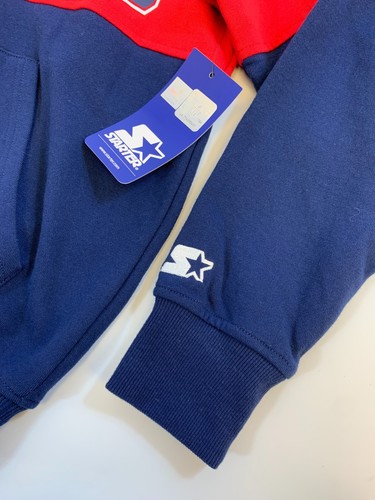 New England Patriots NFL Starter Pull Over Hoodie Hooded Sweatshirt Size M NWT - Picture 5 of 10