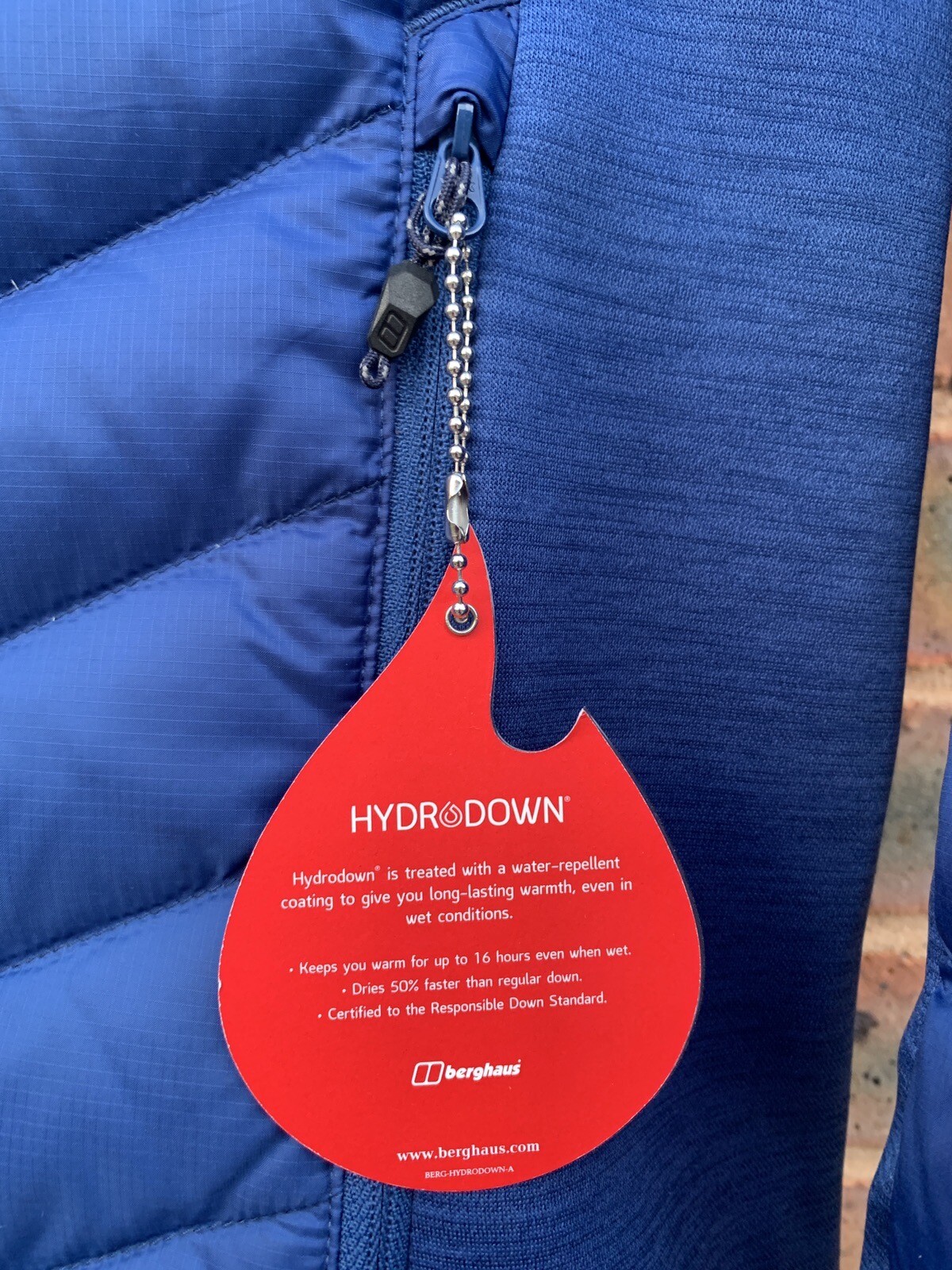 BERGHAUS FINSLER REFLECT HYDRO DOWN JACKET MENS BLUE SIZE LARGE eBay