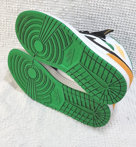 Nike Air Jordan 1 Mid AJ1 Oakland Verde Giallo 852542-101 Uomo US Taglia 8 - Foto 14 di 19