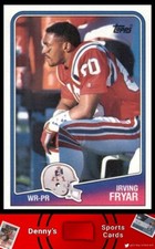 1988 Topps #181 Irving Fryar New England Patriots Football Card