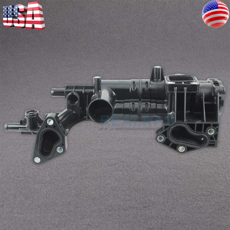 Engine Coolant Thermostat Housing for Hyundai Santa Fe Kia Sorento 3.5L 2010-14 - Image 2 of 4