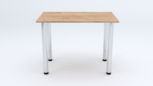 Dining Table Solid Oak Wood Kitchen Furniture Metal Legs Moder - Picture 64 of 66
