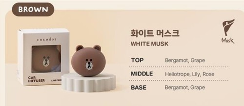 Aire ambientador con clip de vehículo Line Friends - 2 tipos - Imagen 4 de 36