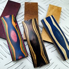 2PCS Color Wood Block For DIY Knife Handle Scales Blanks plate Material making