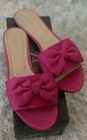 J Crew Satin Bow Slides Pink 10 — photo 7