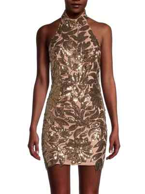 milly gold sequin dress Milly Colette Dot Sequin Mini Dress main image 0