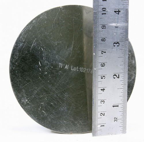 Round 4'' Sputtering Target Titanium Aluminum - Picture 2 of 5