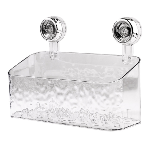 Grip Shelf for Bathroom, Shower Caddy Suction Cup Storage Rack,Clear Acrylic - Picture 13 of 14