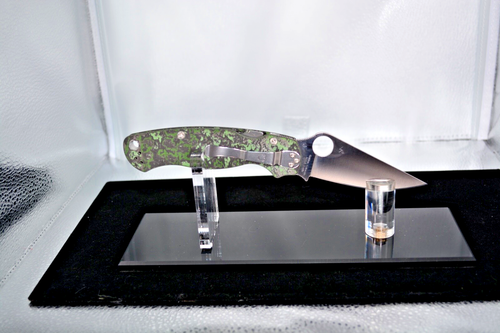 🔥Spyderco Para 2 SMKW Exclusive Jungle Wear Fat Carbon CF Satin M4 - Picture 7 of 11