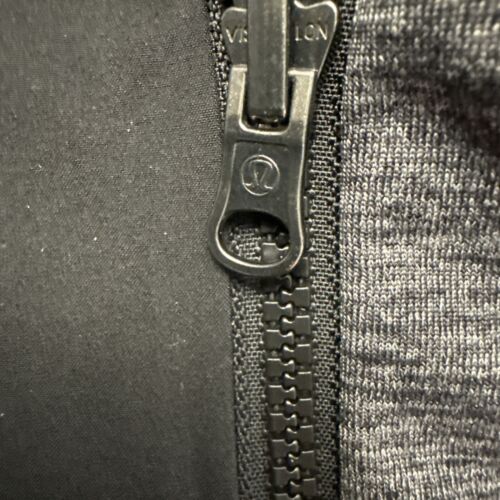 Lululemon Palindro Reversible Rain Jacket Mens Size XXL Solid Black Hooded Gray - Picture 4 of 18