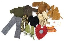 Vintage Action Figure Clothing Lot Western Indian 