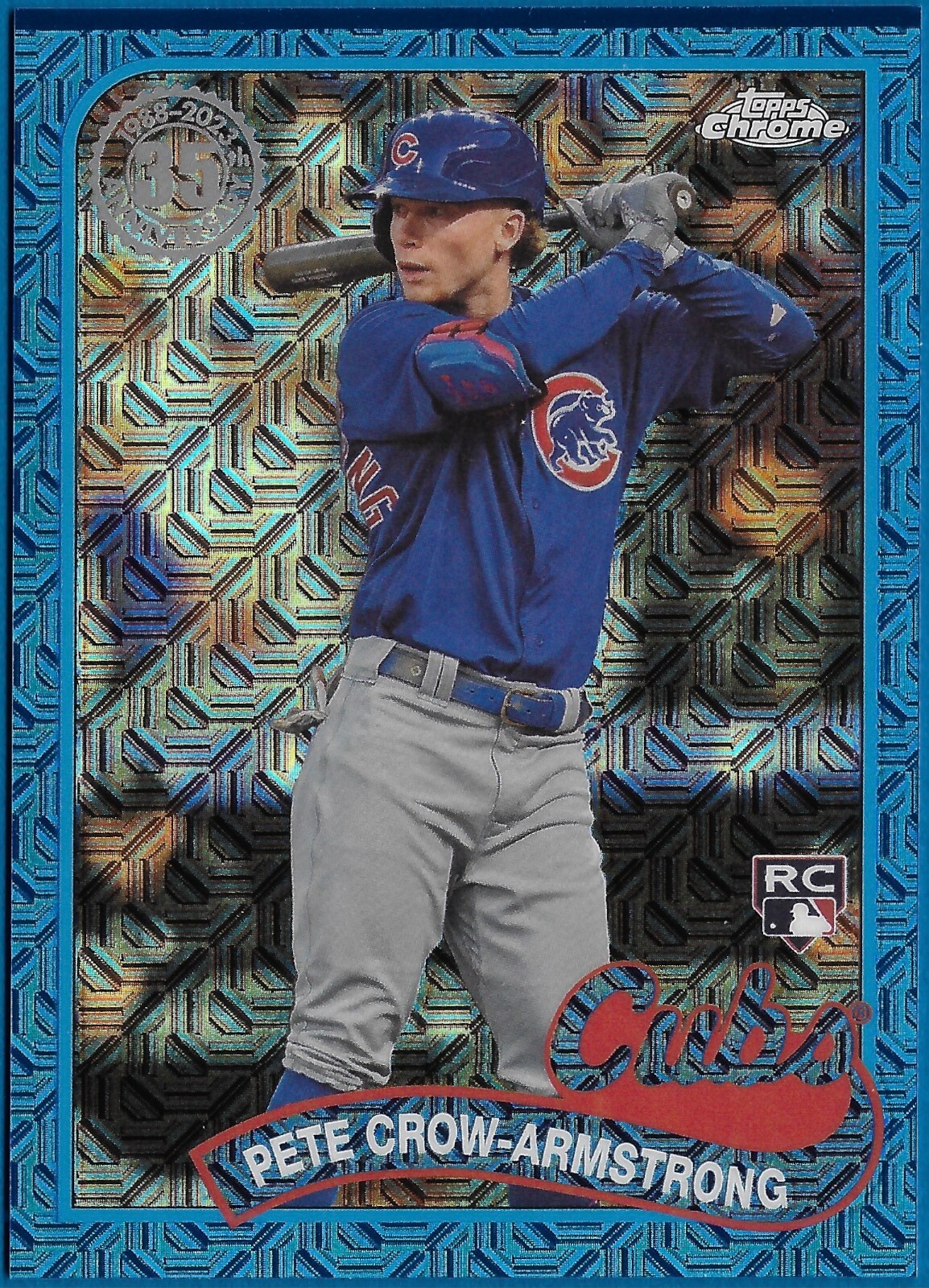 2024 TOPPS SILVER PACK PETE CROW-ARMSTRONG 1989 RC BLUE #T89C-86 SERIAL 12/150