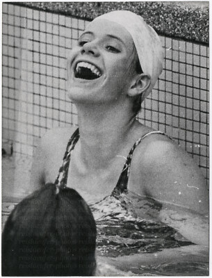 1973 European Swimmers Cup, Angelika Gries, Original Press Photo