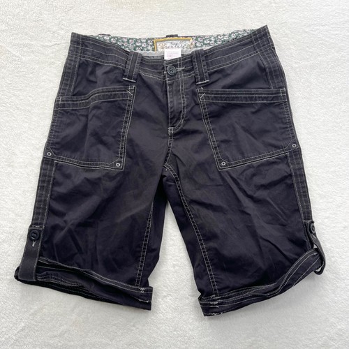 Aventura Organic Cotton Bermuda Shorts Black Skater Indie Grunge Y2K Slouchy