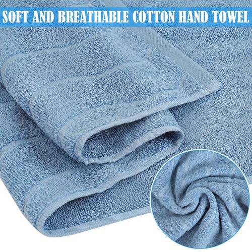 Cotton Hand Towels, Bathroom Hand Towels Set, rectangle, face towel, bath towel - Picture 4 of 17