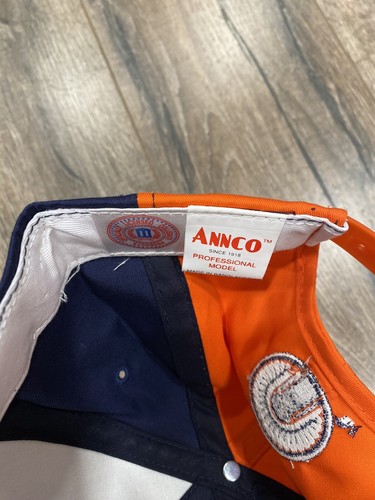 Vintage 90s Illinois Fighting Illini Chief Illiniwek Head Annco Snapback Hat - Picture 3 of 4