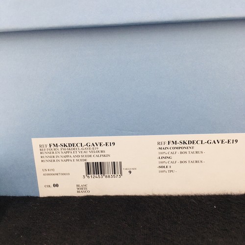 Lanvin FM- SKDECL - GAVE - E- 19 - White - Men’s Running Sneakers Size 9 D - Picture 15 of 17