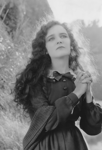 Mary Philbin Actress Silent Film Countryside Portrait Photo Poster Print B+W XL